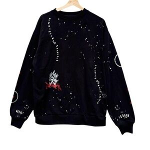 Travis Scott Cactus Jack Stitched Crew Neck Sweatshirt Size Medium